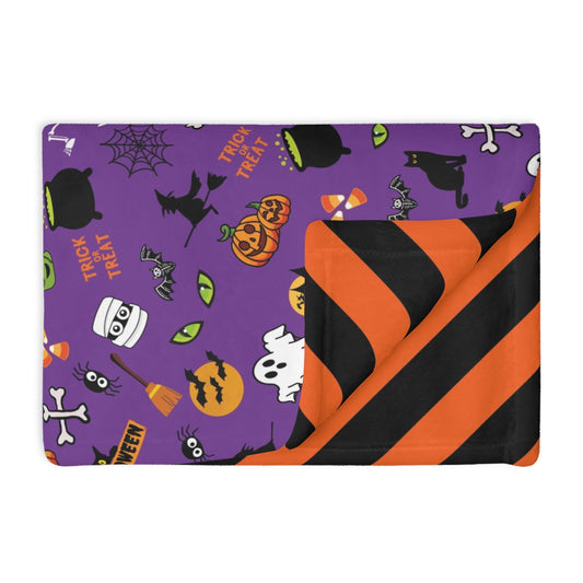 Spooky & Cozy Halloween Minky Fleece Blanket