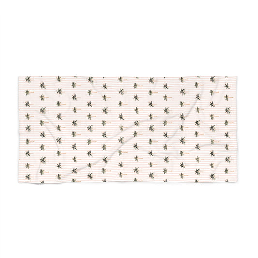 Beach Towel - Palm Tree Stripes