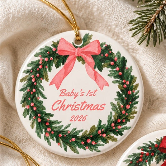 Ceramic Christmas Ornament - with image