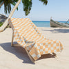 Wavy Checks Beach Towel - Sherbert