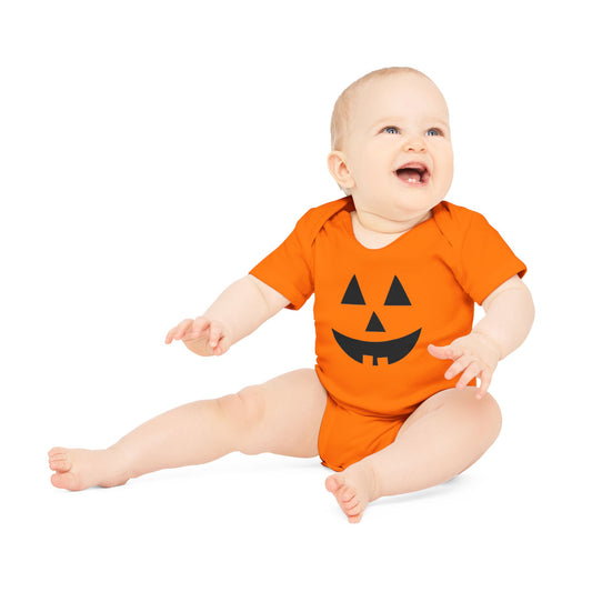 Organic Jack O Lantern Onesie