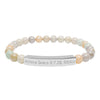 Natural Stone Stretch Bar Bracelet (Engraving)