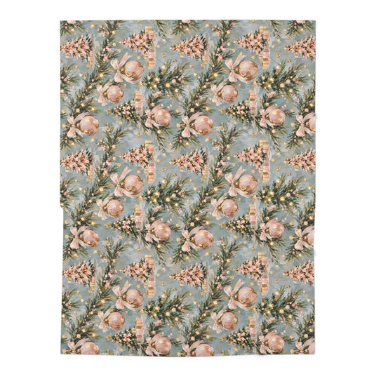 Blush & Evergreen - Swaddle Blanket