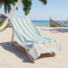Island Stripe Beach Towel - Aqua