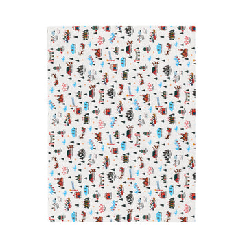 Santa's Village - Fleece Blanket