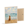 Waiting by the Waves Framed Art Print