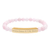 Natural Stone Stretch Bar Bracelet (Engraving)