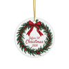 Custom Double-Sided Ceramic Christmas Ornament