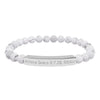 Natural Stone Stretch Bar Bracelet (Engraving)