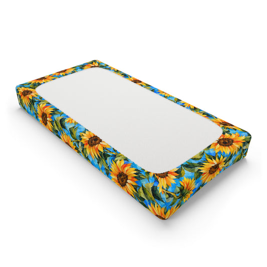 Sunflower Fields - Changing Pad Cover