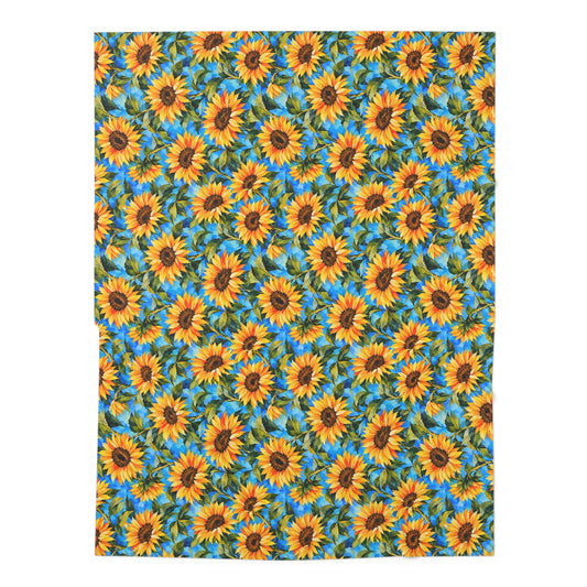 Sunflower Fields - Swaddle Blanket