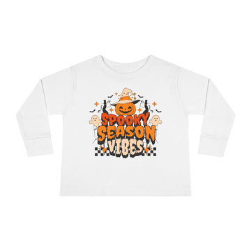 Spooky Season Vibes Toddler Long Sleeve Tee 👻