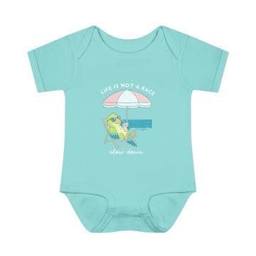 Life Is Not a Race Baby Onesie