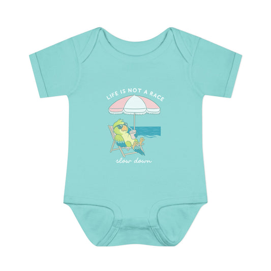 Life Is Not a Race Baby Onesie