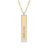 Hidden Message Sliding Blank Bar Necklace (Engraving)