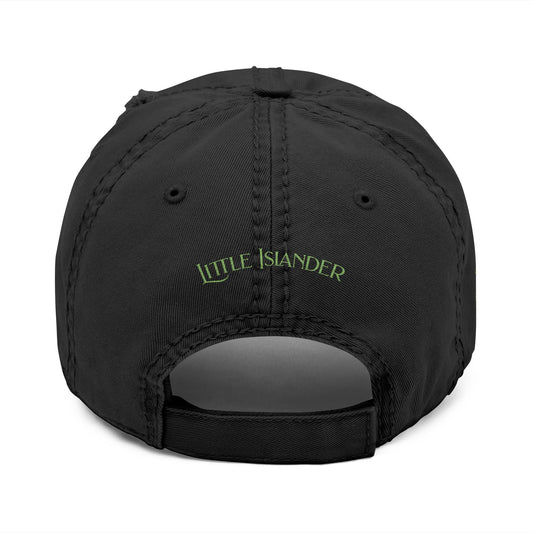 Monster Eyes Embroidered Distressed Hat