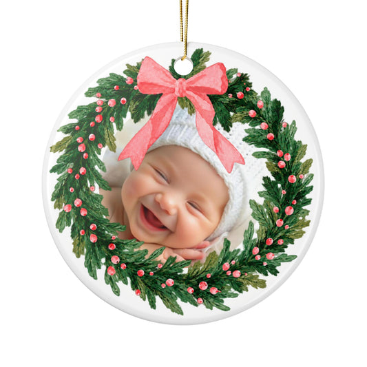 Ceramic Christmas Ornament - with image