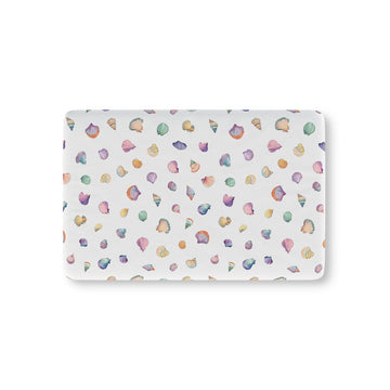 Rainbow Shells Crib Sheet