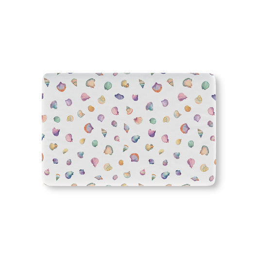 Rainbow Shells Crib Sheet