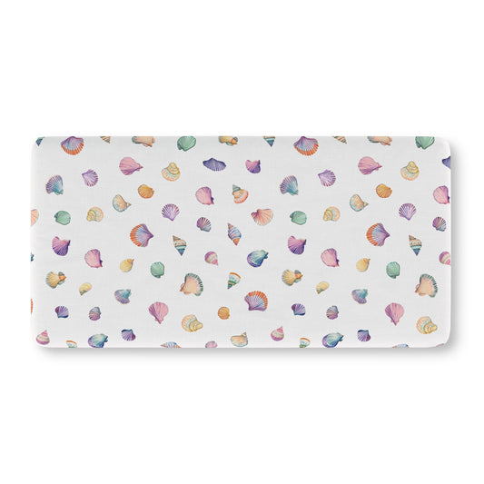 Rainbow Shells Crib Sheet