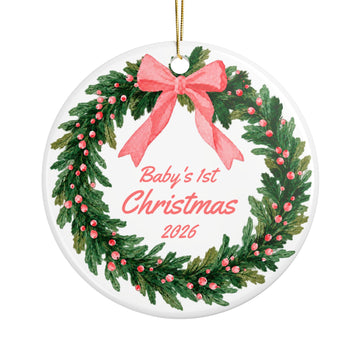 Ceramic Christmas Ornament - with image