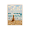 Waiting by the Waves Framed Art Print