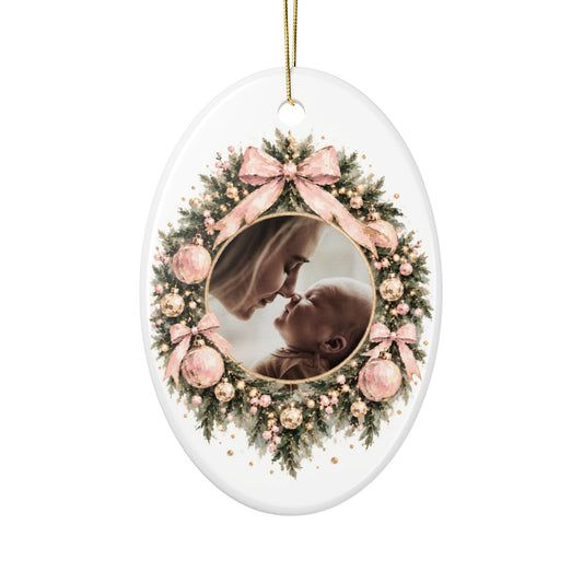 Personalized First Christmas Photo Ornament