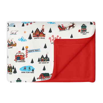 Santa's Village - Double Sided Fleece Blanket