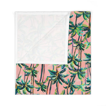 Pink Palms - Baby Swaddle