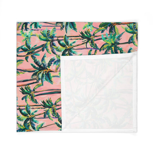 Pink Palms - Baby Swaddle