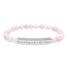 Natural Stone Stretch Bar Bracelet (Engraving)