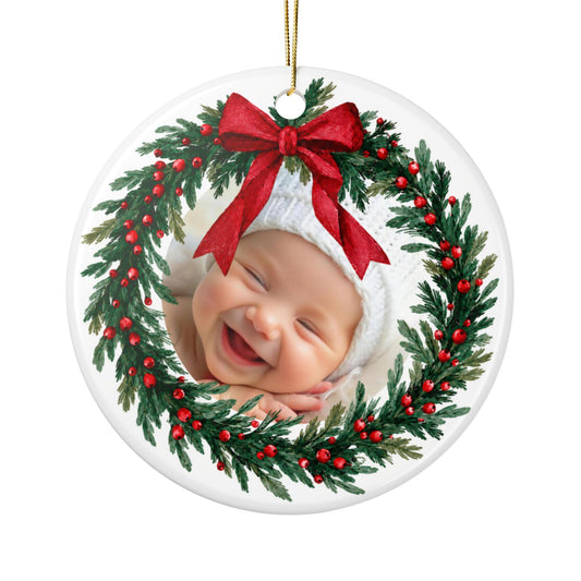Ceramic Christmas Ornament - with image