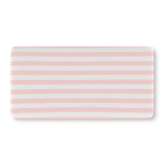 Pink Cabana Stripe - Crib Sheet