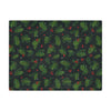 Christmas Holly & Pine Minky Fleece Blanket