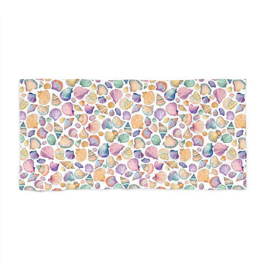 Beach Towel - Rainbow Shells