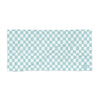 Checkered Cotton Beach Towel - Aqua