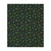 Christmas Holly & Pine Minky Fleece Blanket
