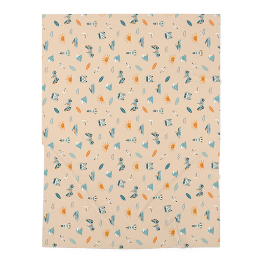 Sun Chasers Surf Club Jersey Swaddle Blanket