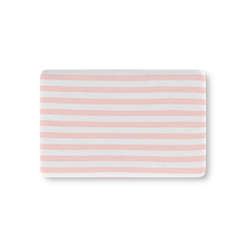 Pink Cabana Stripe - Crib Sheet