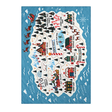 Santa’s Village North Pole Christmas Rug – 5' x 7'