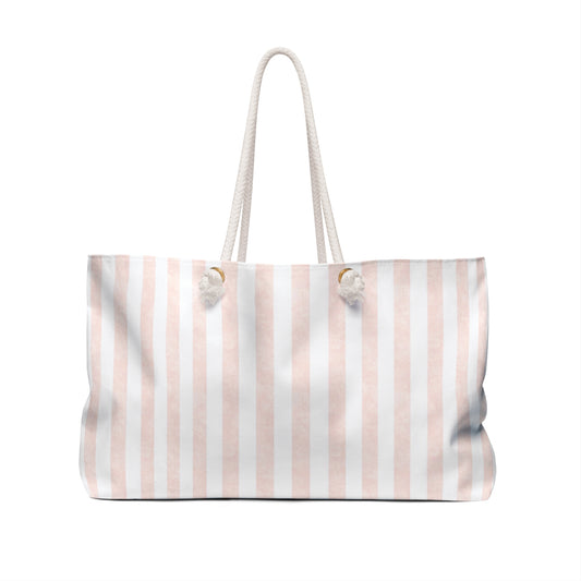 Bahama Mama Watercolor Stripes - Oversized Weekend Bag