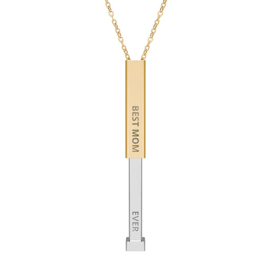 Hidden Message Bar Necklace