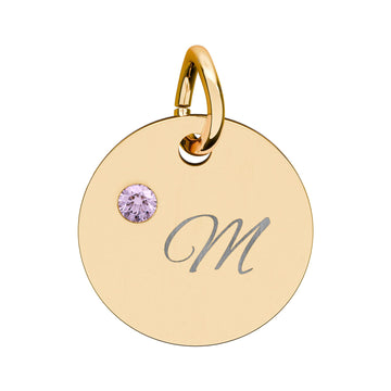 Personalized Birthstone Charm