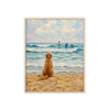 Waiting by the Waves Framed Art Print