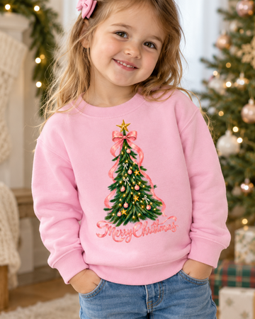 Merry Christmas Toddler Fleece Crew