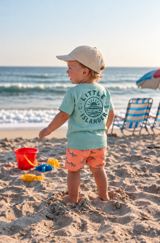 Little Islander Bridge Tee - Saltwater