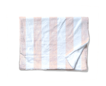 Watercolor Stripe - Pink - Minky Fleece Blanket