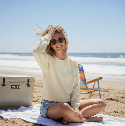 Garment-Dyed Embroidered Logo Crew