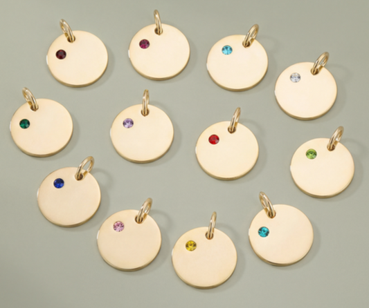Personalized Birthstone Charm