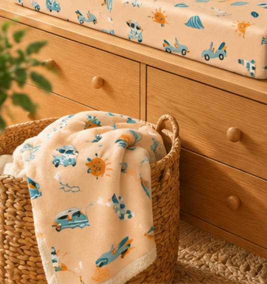 Sun Chasers Surf Club Fleece Blanket